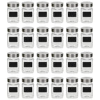 Vidaxl opbergpotten met stickers 24 st 300 ml