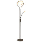 Vidaxl lamp staand 18 w dimbaar 180 cm zilverkleurig