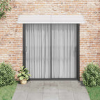 Vidaxl deurluifel 240x75 cm pc grijs en transparant