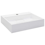 Vidaxl wastafel 50x38x13 cm mineraal gegoten marmer gegoten wit