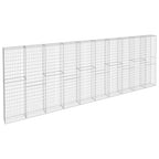 VidaXL Schanskorfmuur met deksels 600x30x200 cm gegalvaniseerd staal