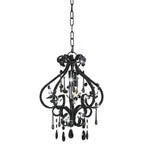 Vidaxl plafondlamp met kralen rond e14 zwart