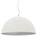 Vidaxl hanglamp e27 ø50 cm wit en zilver