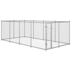 VidaXL Hondenkennel voor buiten 7,6x3,8x1,9 m
