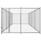 VidaXL Hondenkennel voor buiten 7,6x3,8x1,9 m