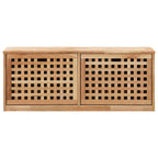 Vidaxl schoenenopbergbank 94x20x38 cm massief walnotenhout