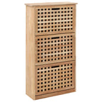 Vidaxl schoenenkast 55x20x104 cm massief walnotenhout