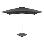 VidaXL Parasol met draagbare voet antracietkleurig