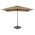 VidaXL Parasol met draagbare voet taupe