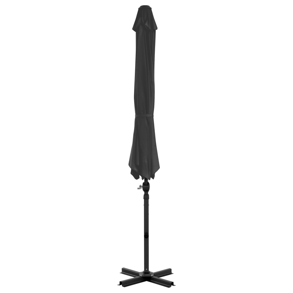 Vidaxl parasol met draagbare voet antracietkleurig