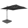 Vidaxl parasol met draagbare voet antracietkleurig