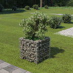 Vidaxl gabion plantenbak verhoogd 50x50x50 cm gegalvaniseerd staal