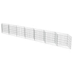Vidaxl schanskorfmuur 450x30x50 cm gegalvaniseerd staal