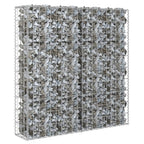 Vidaxl schanskorfmuur met deksels 80x20x100 cm gegalvaniseerd staal