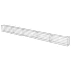 VidaXL Schanskorfmuur met deksels 600x30x50 cm gegalvaniseerd staal