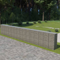 VidaXL Schanskorfmuur met deksels 900x50x150 cm gegalvaniseerd staal