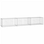 Vidaxl schanskorfmuur met deksels 300x50x50 cm gegalvaniseerd staal