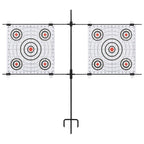 Vidaxl targetkaartstandaard met schietkaarten 78x76 cm staal