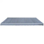 VidaXL Luifel handmatig uittrekbaar 600 cm blauw wit