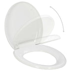 Vidaxl toiletbril soft-close met quick-release ontwerp wit