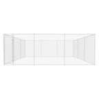 VidaXL Hondenkennel voor buiten 570x570x185 cm gegalvaniseerd staal