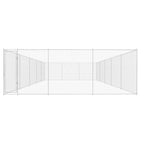 VidaXL Hondenkennel voor buiten 950x570x185 cm gegalvaniseerd staal