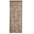 Vidaxl vliegengordijn 56x185 cm chenille beige en lichtbruin
