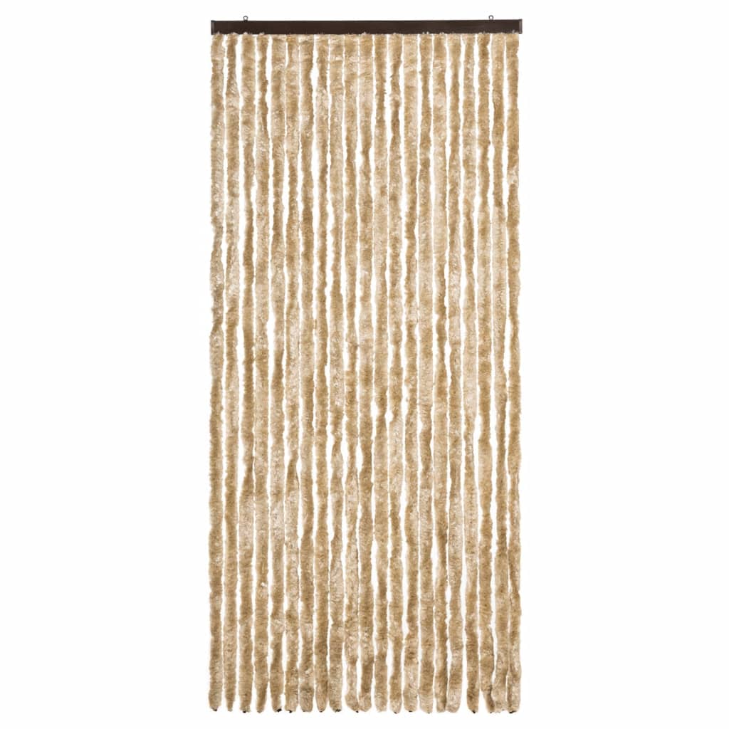 Vidaxl vliegengordijn 90x220 cm chenille beige