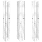 Vidaxl schanskorven 3 st 25x25x197 cm gegalvaniseerd staal