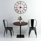 Vidaxl wandklok 58 cm metaal rood