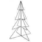 Vidaxl kegelkerstboom 240 led's binnen en buiten 115x150 cm