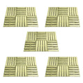 VidaXL 30 st Terrastegels 50x50 cm hout groen