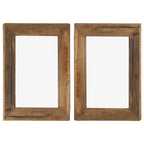 VidaXL Fotolijsten 2 st 30x40 cm massief gerecycled hout en glas