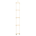 Vidaxl touwladder 30x168 cm massief hout en pe