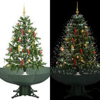 Vidaxl kerstboom sneeuwend met paraplubasis 140 cm groen