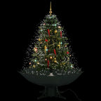 Vidaxl kerstboom sneeuwend met paraplubasis 140 cm groen