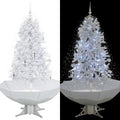 Vidaxl kerstboom sneeuwend met paraplubasis 170 cm wit