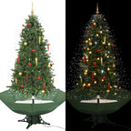 Vidaxl kerstboom sneeuwend met paraplubasis 190 cm groen