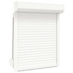 Vidaxl rolluik 80x100 cm aluminium wit