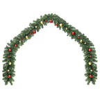 VidaXL Kerstslinger versierd met kerstballen 5 m