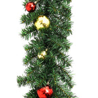 Vidaxl kerstslinger versierd met kerstballen 20 m