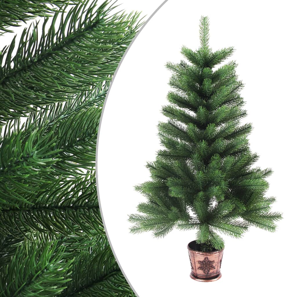 Vidaxl kunstkerstboom met levensechte naalden 90 cm groen