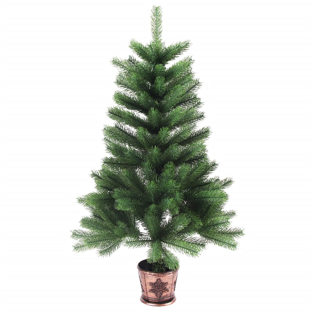 Vidaxl kunstkerstboom met levensechte naalden 90 cm groen