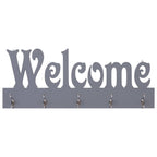 Vidaxl wandkapstok welcome 74x29,5 cm grijs