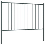 Vidaxl schuttingpaneel met palen gepoedercoat staal 1,81x1 m antraciet