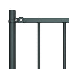 Vidaxl schuttingpaneel met palen gepoedercoat staal 1,81x1 m antraciet
