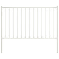 Vidaxl schuttingpaneel met palen gepoedercoat staal 1,81x1 m wit