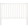 Vidaxl schuttingpaneel met palen gepoedercoat staal 1,81x1,25 m wit