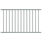 Vidaxl schuttingpaneel gepoedercoat staal 1,63x1,25 m antraciet