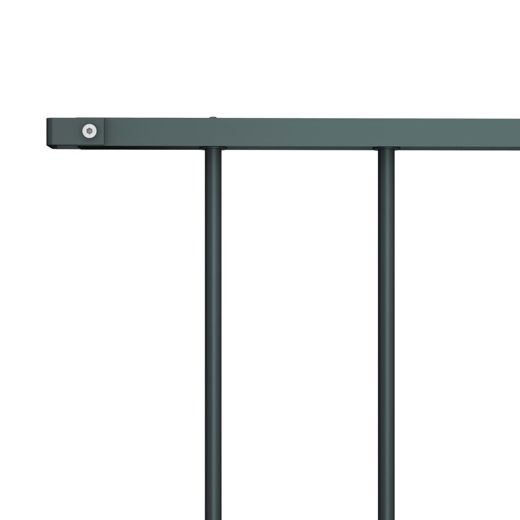 Vidaxl schuttingpaneel gepoedercoat staal 1,63x1,25 m antraciet